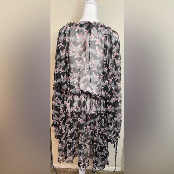 Victoria’s Secret Very Sexy West Side Floral Chiffon Duster Top Cover Up Robes. - Picture 12 of 16
